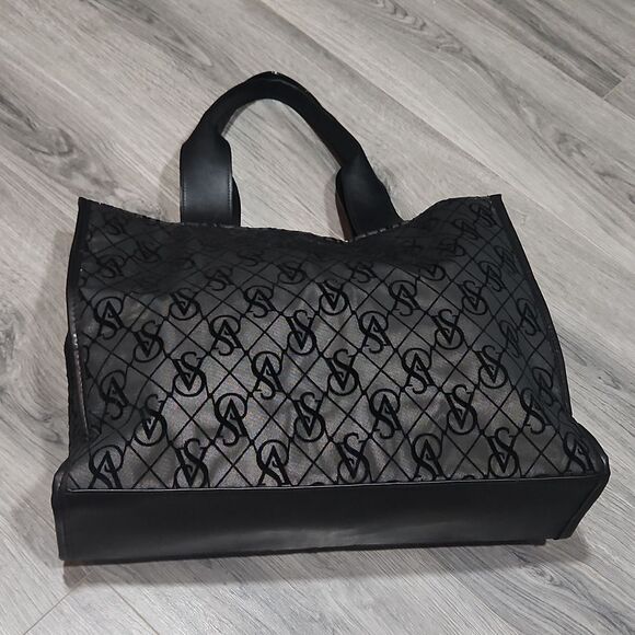 EUC Victoria Secret Black Mesh Tote - Picture 5 of 6